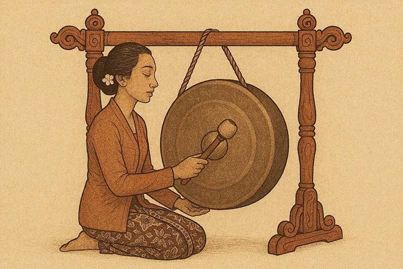 gambar ilustrasi Kesabaran dari Bunyi Gong dalam Gamelan